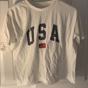 Brandy Melville cropped USA top!!